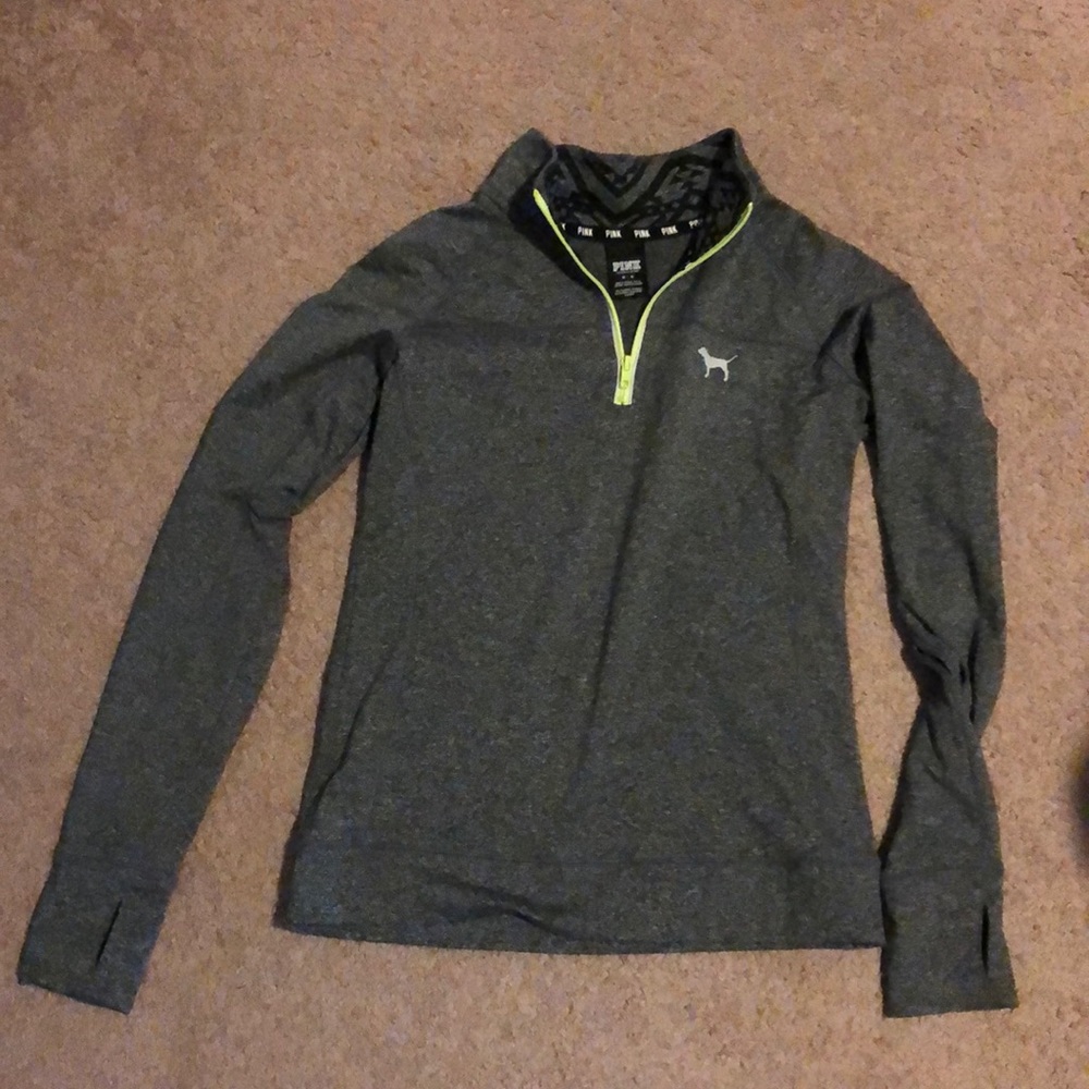Pink VS quarter zip